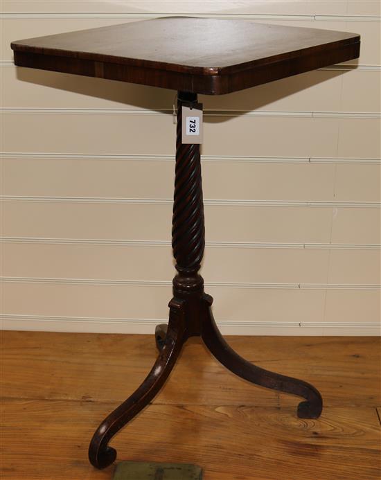 A Regency rosewood tripod table, W.43cm
